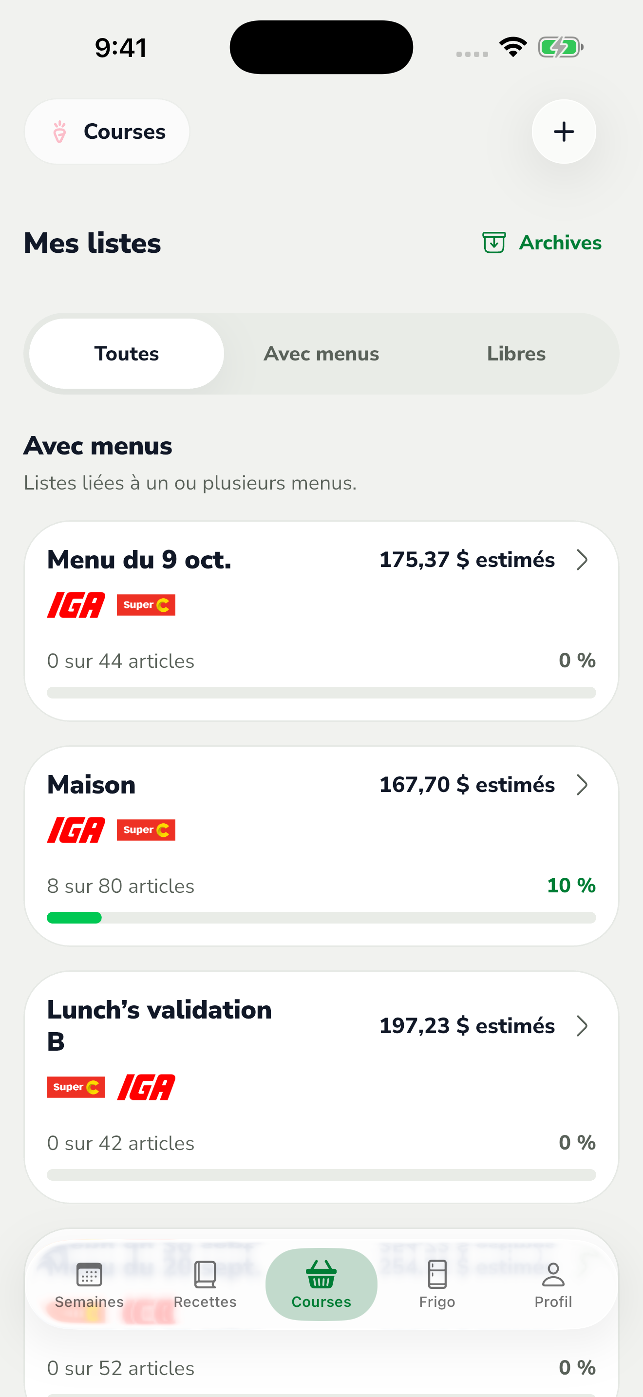 Écran Karro illustrant l’étape 1